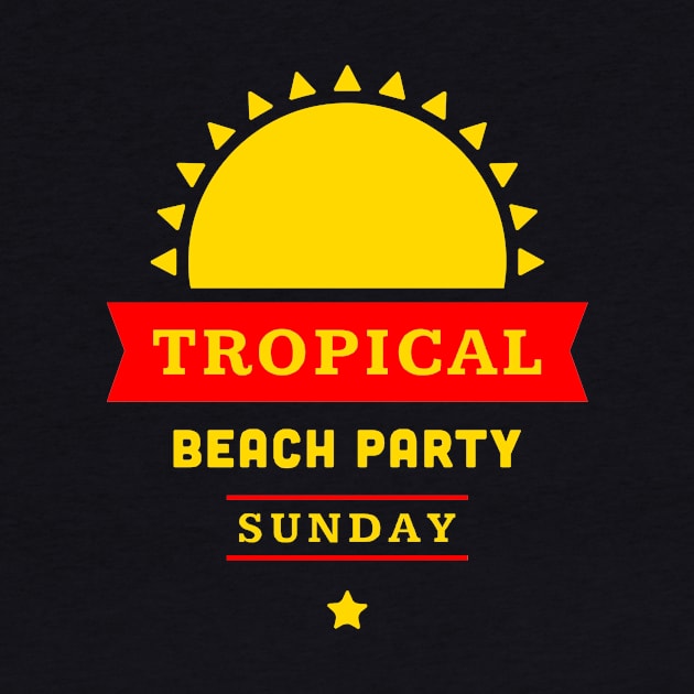 Tropical beach party Sunday by richercollections